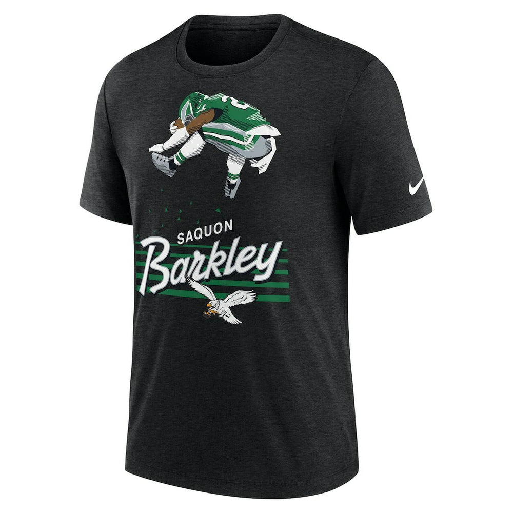 Saquon Barkley Philadelphia Eagles Player Graphic T-Shirt - Heather Black cheap