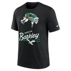 Saquon Barkley Philadelphia Eagles Player Graphic T-Shirt - Heather Black cheap