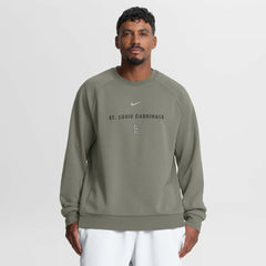 St. Louis Cardinals Statement Primary Raglan Dri-FIT Sweatshirt Olive