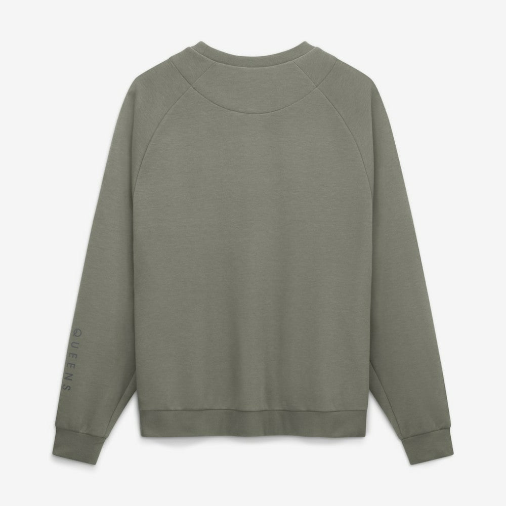 New York Mets Statement Primary Raglan Dri-FIT Sweatshirt Olive