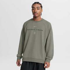 Detroit Tigers Statement Primary Raglan Dri-FIT Sweatshirt Olive