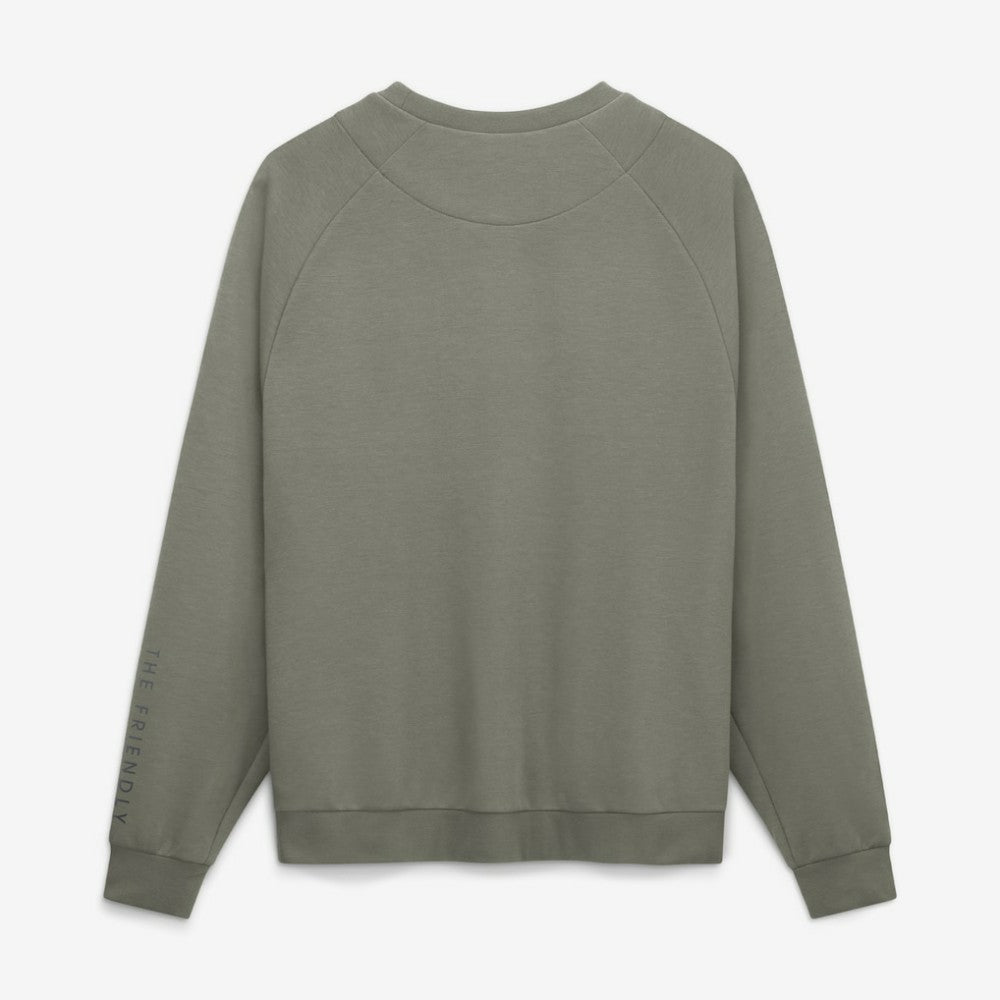 Chicago Cubs Statement Primary Raglan Dri-FIT Sweatshirt Olive