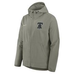Philadelphia Phillies Unlimited Packable Full-Zip Hooded Jacket Olive