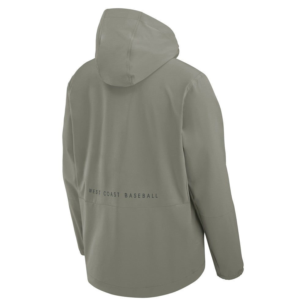 Los Angeles Dodgers Unlimited Packable Full-Zip Hooded Jacket Olive