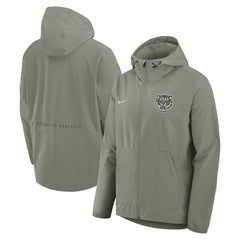 Detroit Tigers Unlimited Packable Full-Zip Hooded Jacket Olive