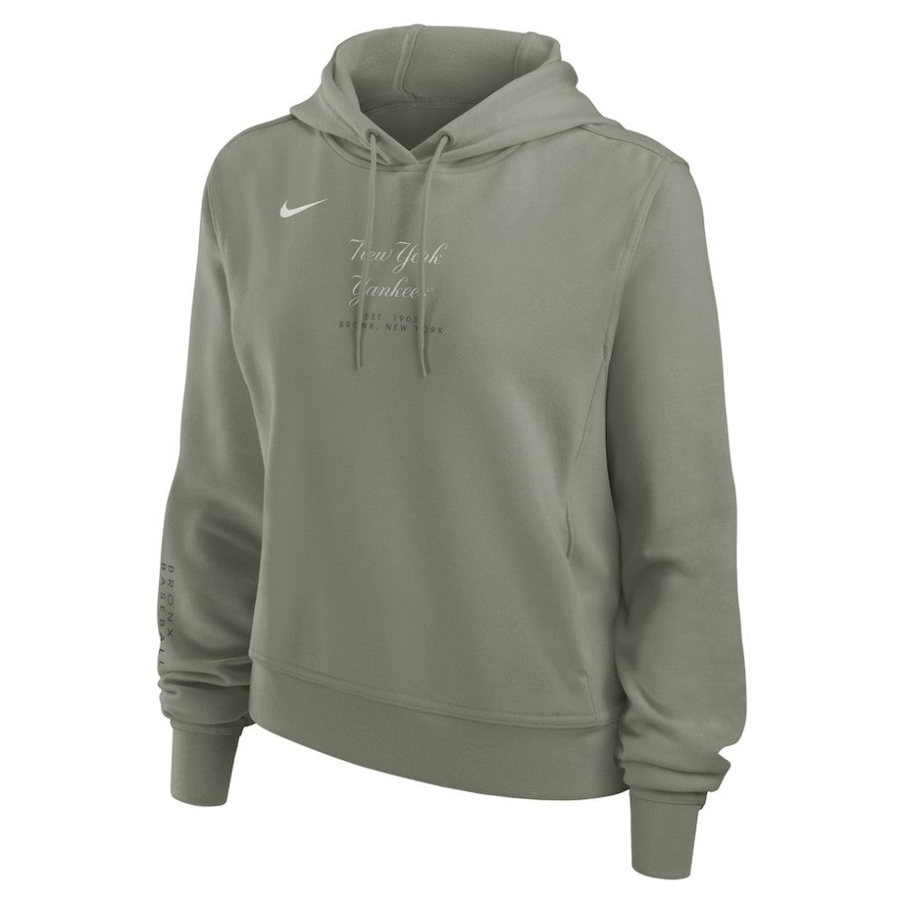 New York Yankees Women's One Tri-Blend Dri-FIT Hoodie Olive