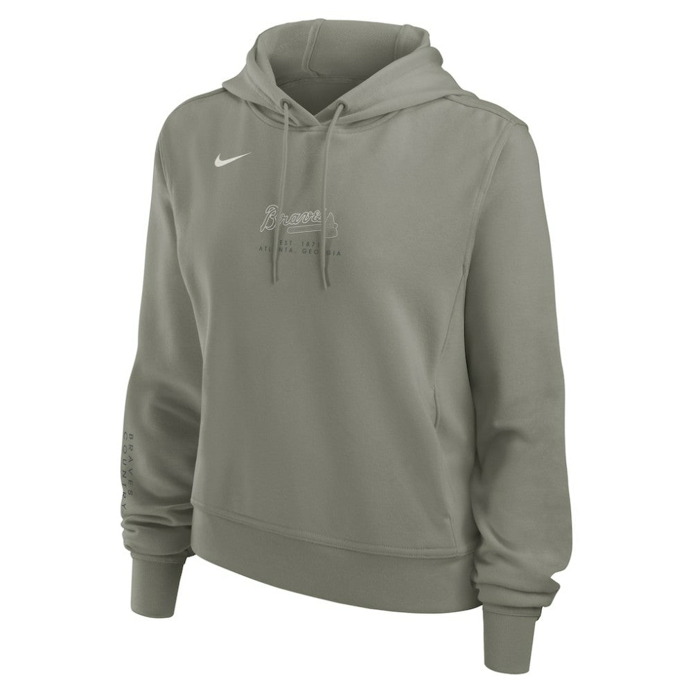 Atlanta Braves Women's One Tri-Blend Dri-FIT Hoodie Olive