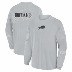 Buffalo Bills Oversized Type Play Long Sleeve T-Shirt - Gray sale