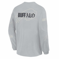 Buffalo Bills Oversized Type Play Long Sleeve T-Shirt - Gray sale