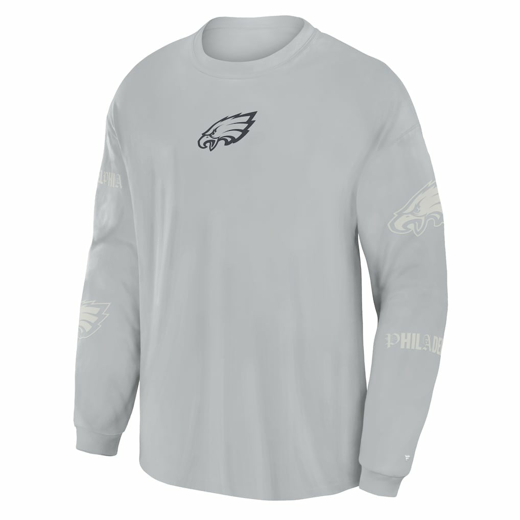 Philadelphia Eagles Oversized Type Play Long Sleeve T-Shirt - Gray outlet
