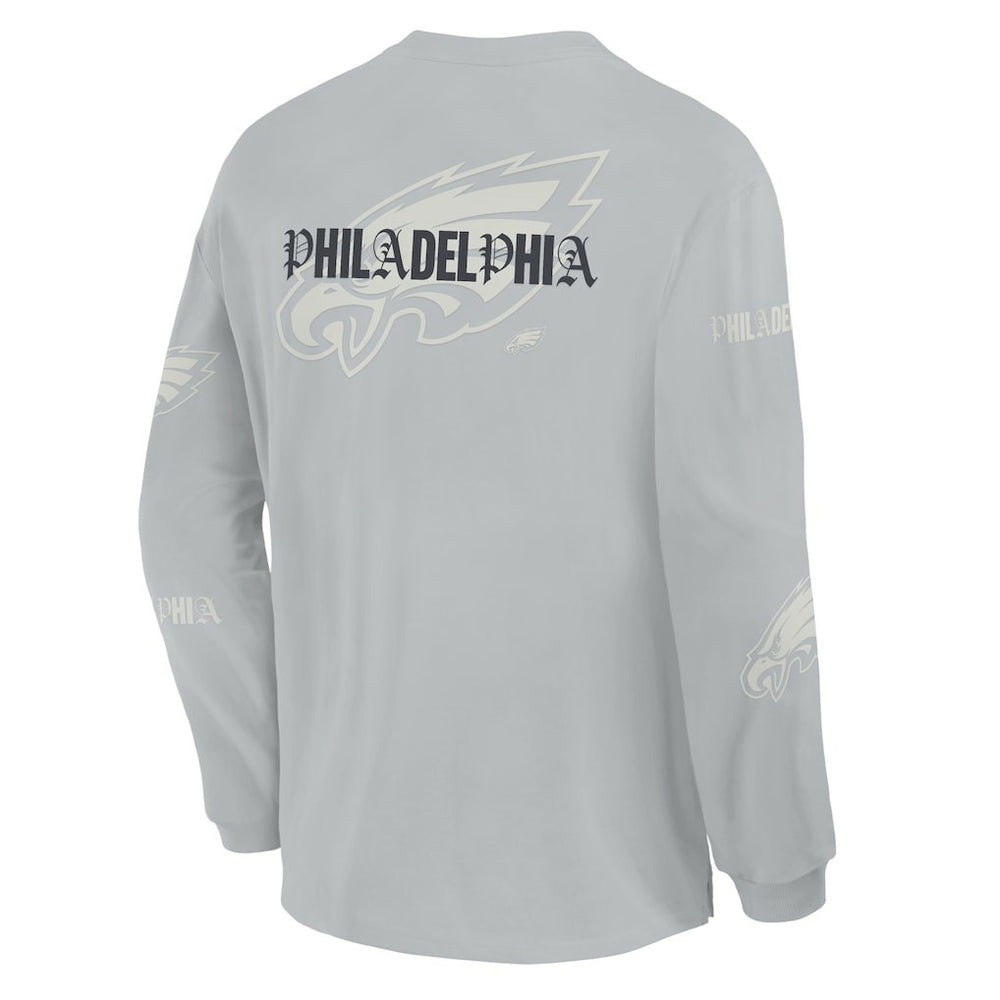 Philadelphia Eagles Oversized Type Play Long Sleeve T-Shirt - Gray outlet