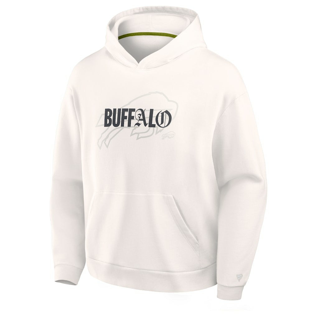 Buffalo Bills Oversized Type Play Location Hoodie - Cream on sale