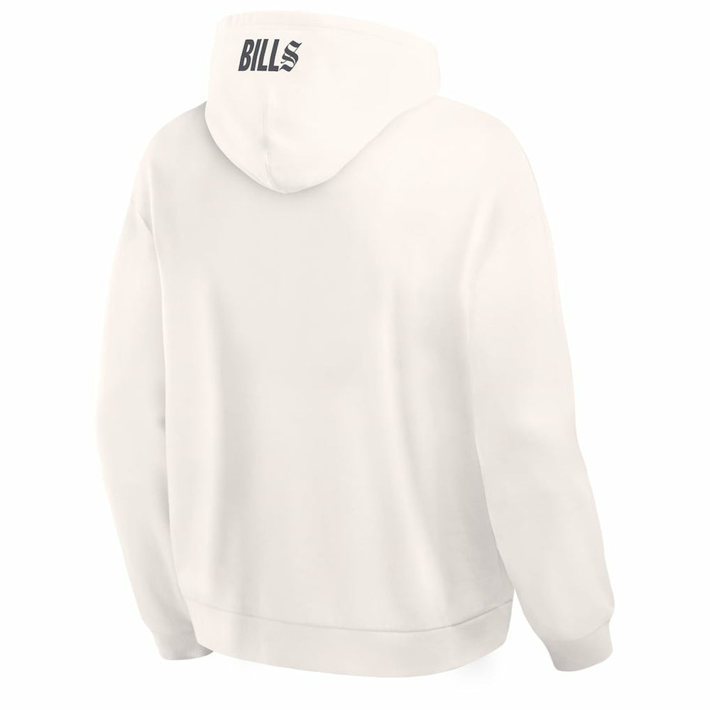 Buffalo Bills Oversized Type Play Location Hoodie - Cream on sale