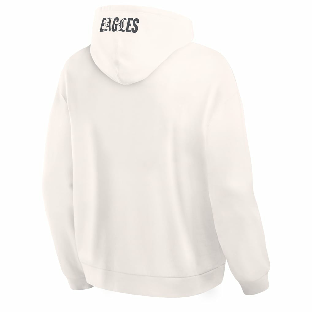 Philadelphia Eagles Oversized Type Play Location Hoodie - Cream discount