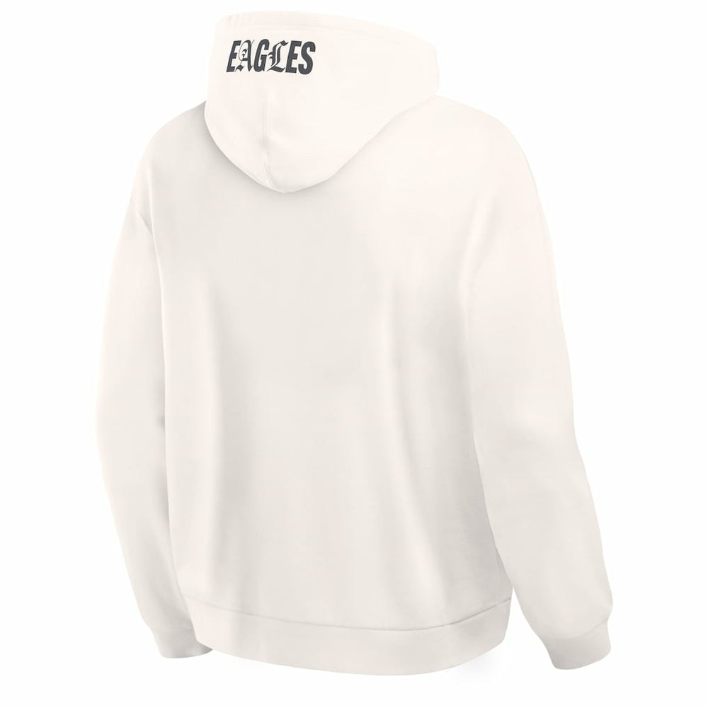 Philadelphia Eagles Oversized Type Play Location Hoodie - Cream discount