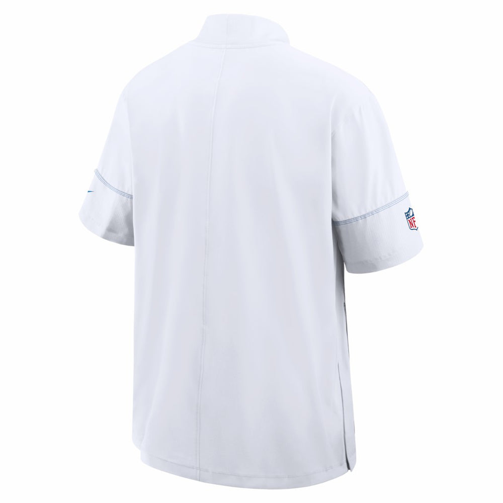 Los Angeles Chargers Sideline Short Sleeve Quarter-Zip Coach Jacket - White outlet