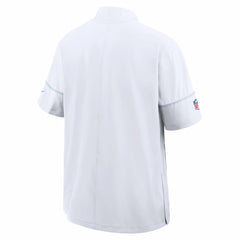Los Angeles Chargers Sideline Short Sleeve Quarter-Zip Coach Jacket - White outlet