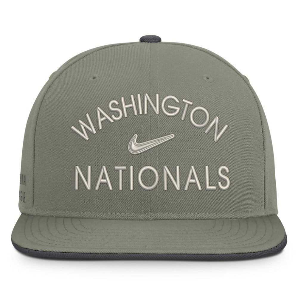 Washington Nationals Pro Dri-FIT Snapback Hat Olive
