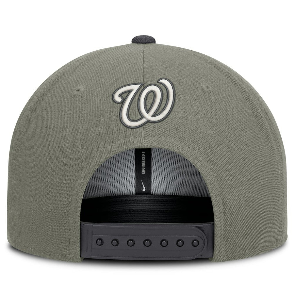 Washington Nationals Pro Dri-FIT Snapback Hat Olive