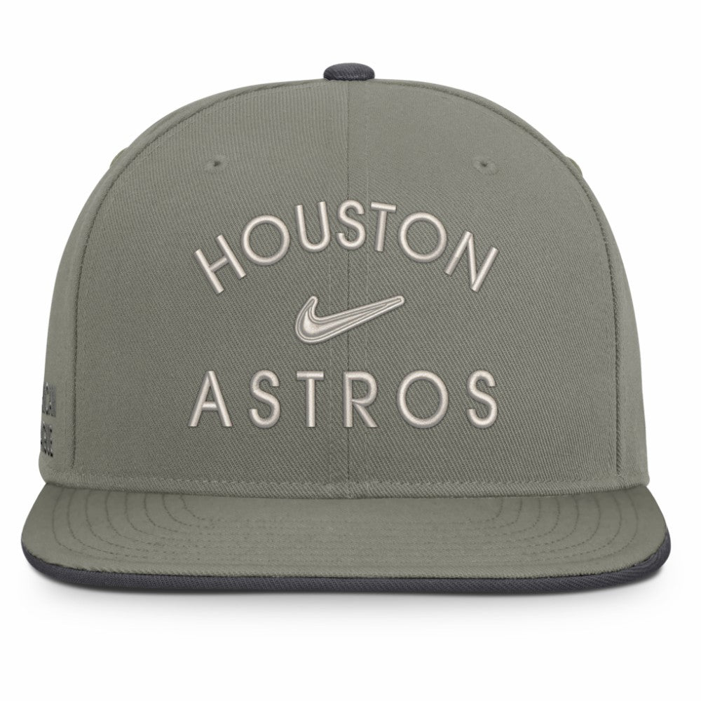 Houston Astros Pro Dri-FIT Snapback Hat Olive