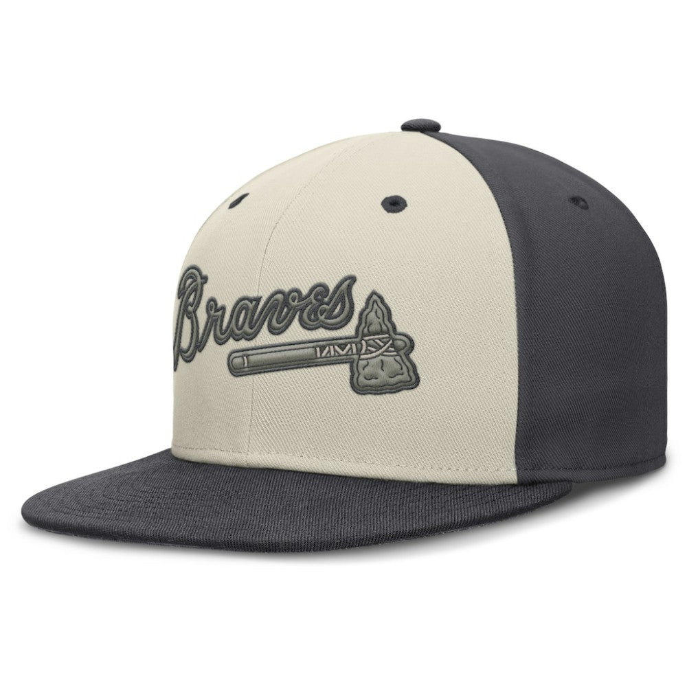 Atlanta Braves Dri-FIT True Fitted Hat Cream