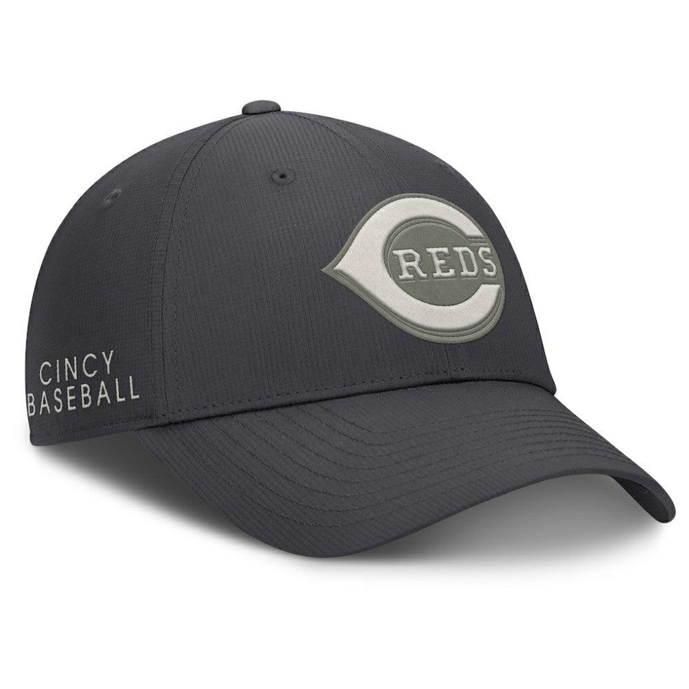 Cincinnati Reds Club Dri-FIT Adjustable Hat Anthracite