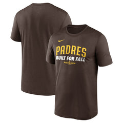 San Diego Padres 2025 MLB Postseason Authentic Collection Legend Dri-FIT T-Shirt Brown