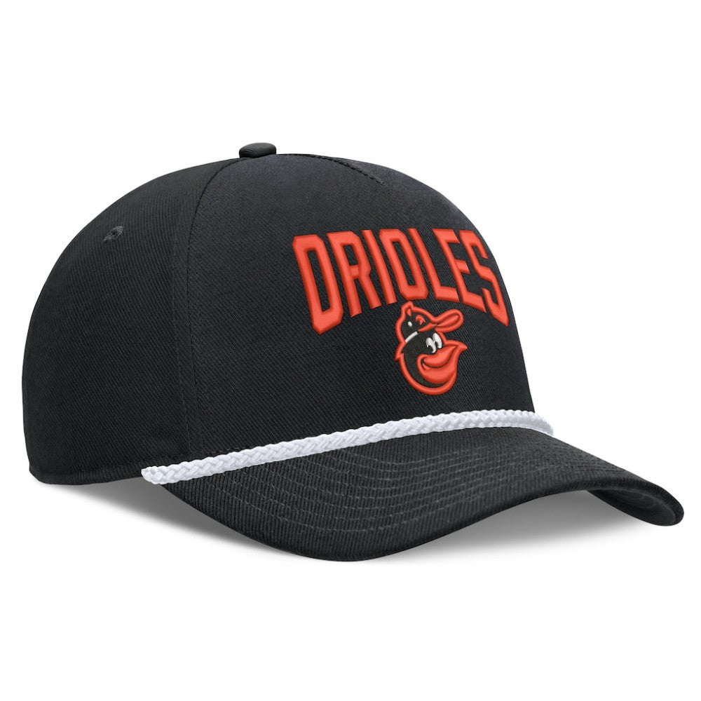Baltimore Orioles Cooperstown Rise Adjustable Hat Black