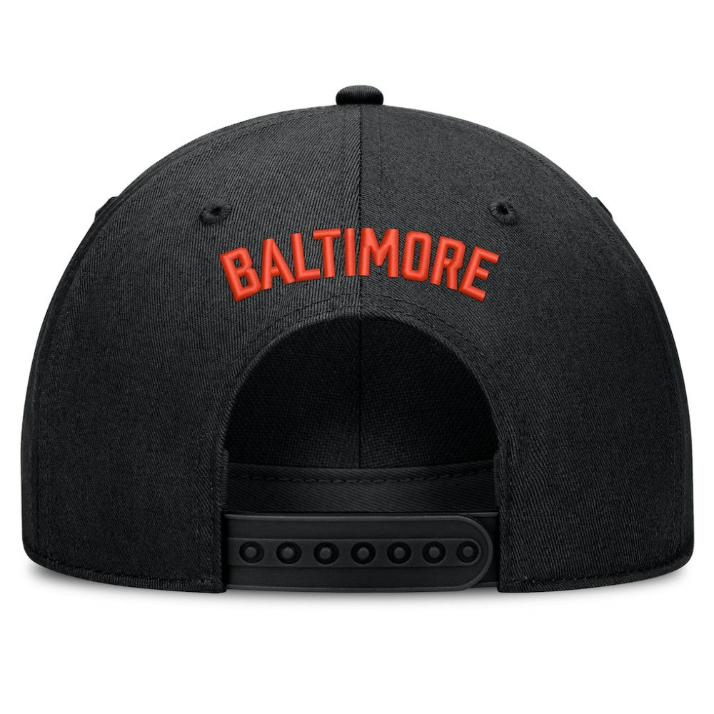 Baltimore Orioles Cooperstown Rise Adjustable Hat Black