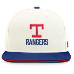 Texas Rangers Cooperstown Pro Dri-FIT Snapback Hat Cream/Royal