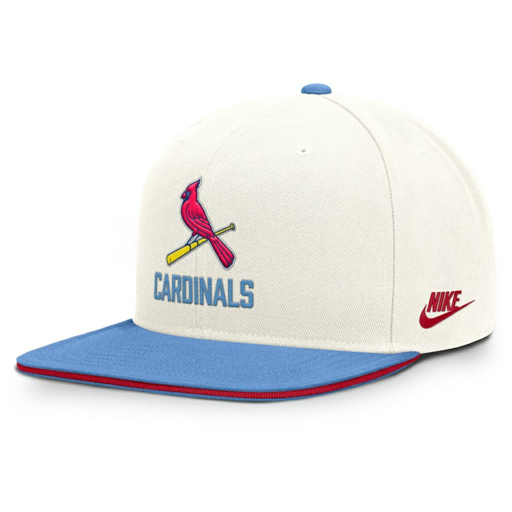 St. Louis Cardinals Cooperstown Pro Dri-FIT Snapback Hat Cream/Light Blue
