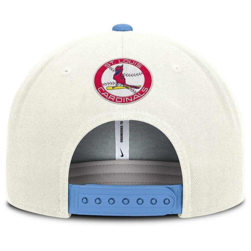 St. Louis Cardinals Cooperstown Pro Dri-FIT Snapback Hat Cream/Light Blue