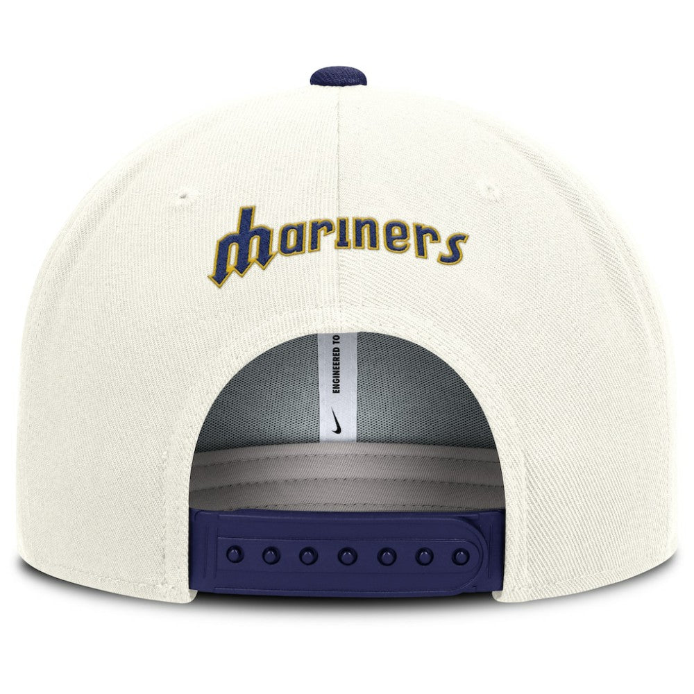 Seattle Mariners Cooperstown Pro Dri-FIT Snapback Hat Cream/Navy