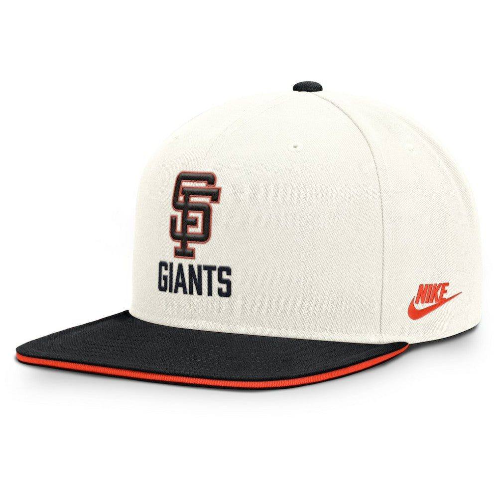 San Francisco Giants Cooperstown Pro Dri-FIT Snapback Hat Cream/Black