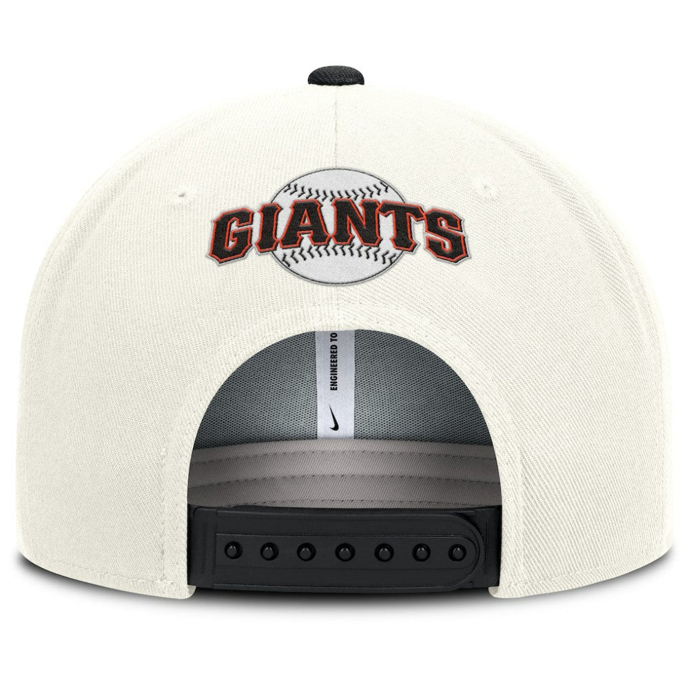 San Francisco Giants Cooperstown Pro Dri-FIT Snapback Hat Cream/Black