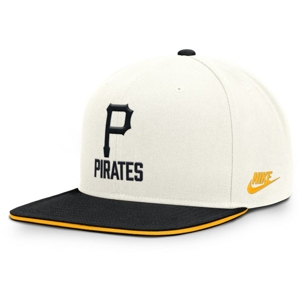 Pittsburgh Pirates Cooperstown Pro Dri-FIT Snapback Hat Cream/Black