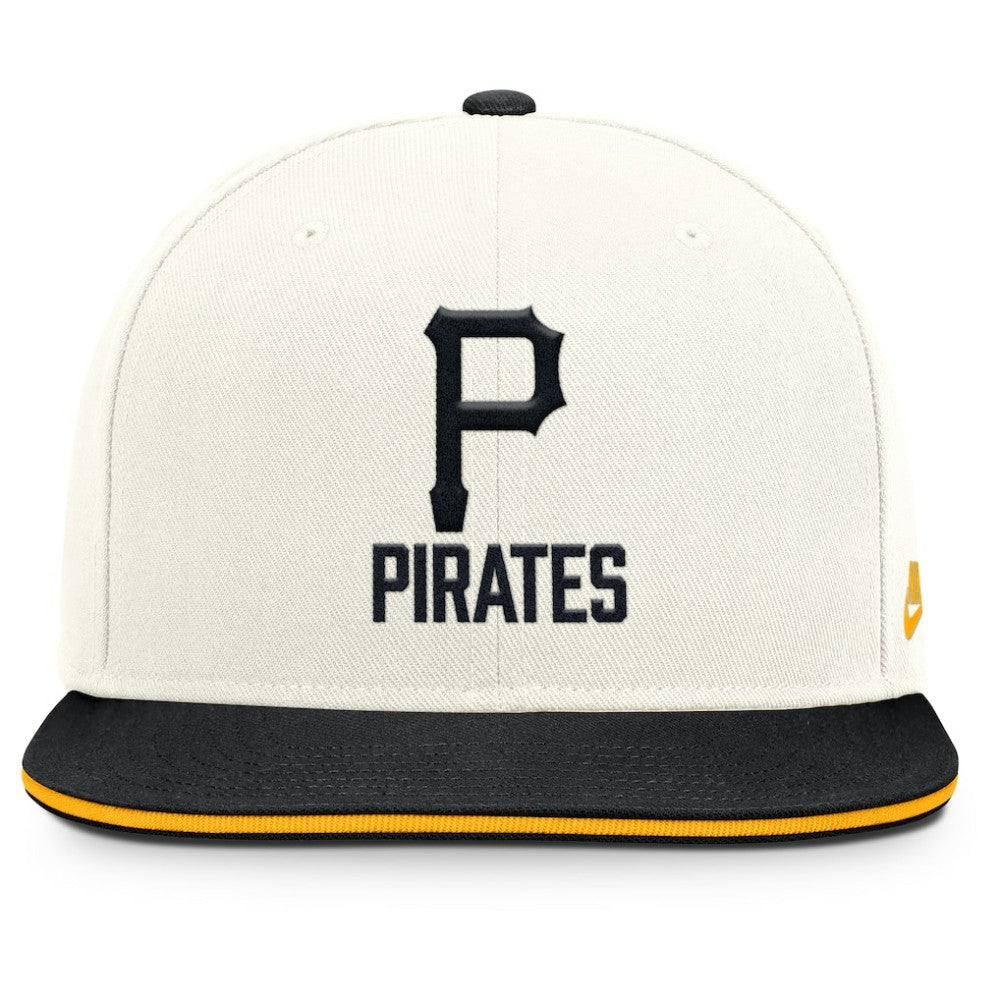 Pittsburgh Pirates Cooperstown Pro Dri-FIT Snapback Hat Cream/Black