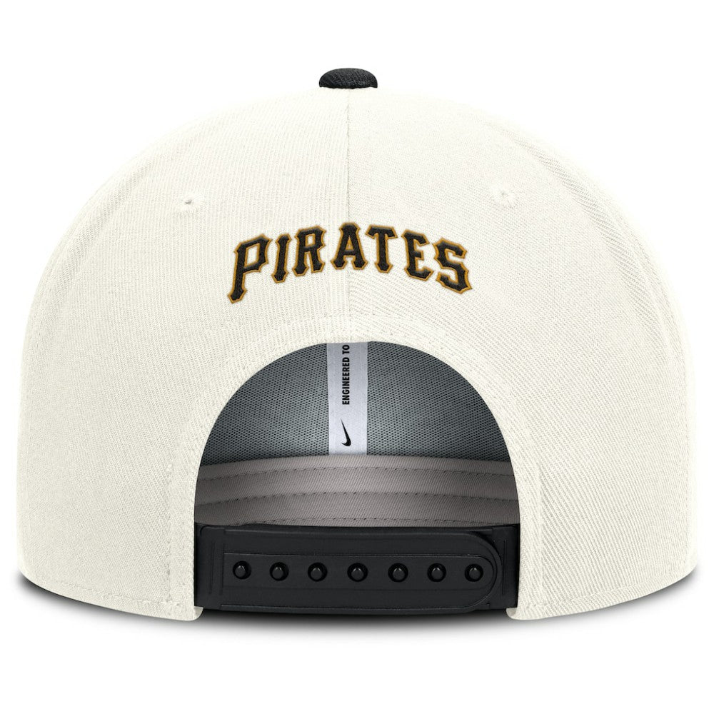 Pittsburgh Pirates Cooperstown Pro Dri-FIT Snapback Hat Cream/Black