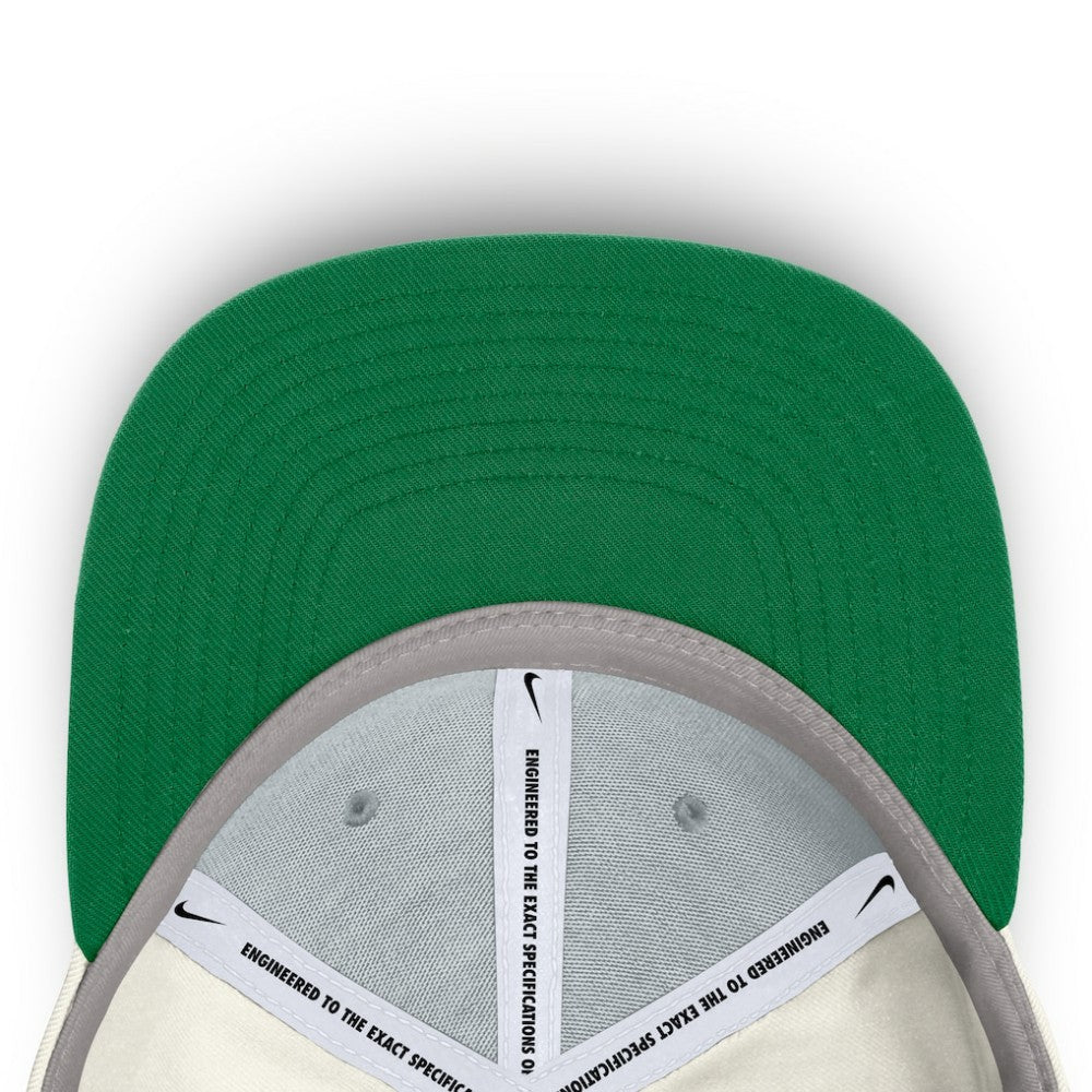 Athletics Cooperstown Pro Dri-FIT Snapback Hat Cream/Green