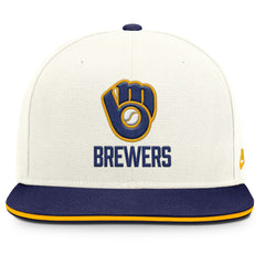 Milwaukee Brewers Cooperstown Pro Dri-FIT Snapback Hat Cream/Royal