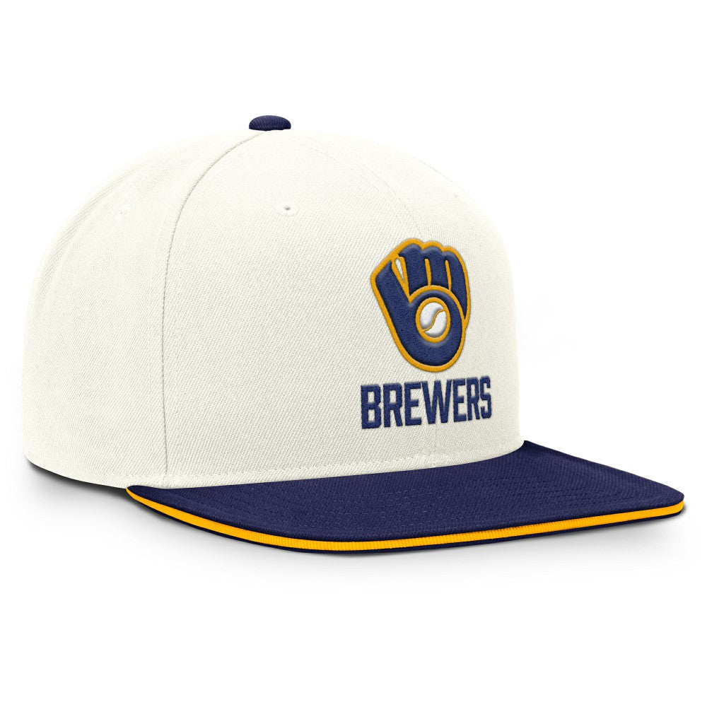 Milwaukee Brewers Cooperstown Pro Dri-FIT Snapback Hat Cream/Royal