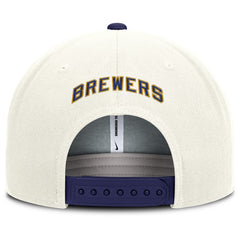 Milwaukee Brewers Cooperstown Pro Dri-FIT Snapback Hat Cream/Royal
