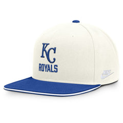 Kansas City Royals Cooperstown Pro Dri-FIT Snapback Hat Cream/Royal