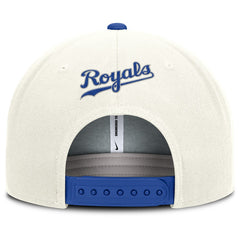 Kansas City Royals Cooperstown Pro Dri-FIT Snapback Hat Cream/Royal