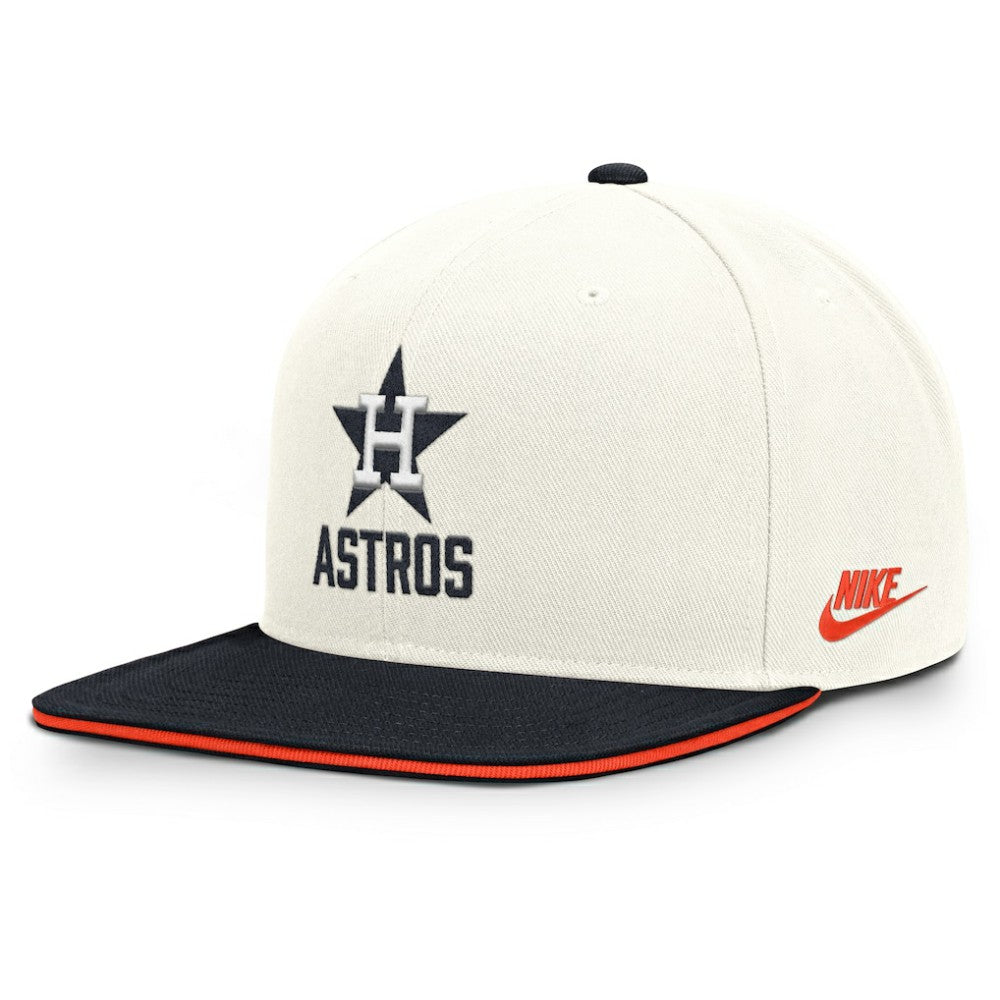 Houston Astros Cooperstown Pro Dri-FIT Snapback Hat Cream/Navy