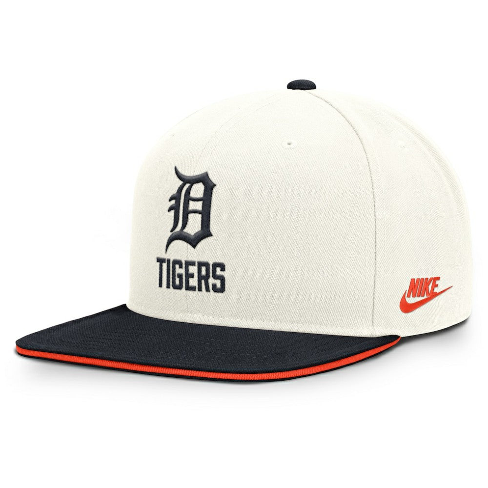 Detroit Tigers Cooperstown Pro Dri-FIT Snapback Hat Cream/Navy
