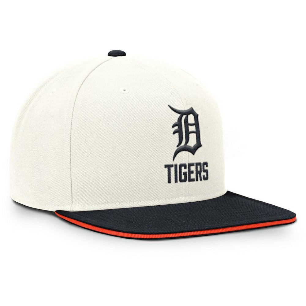 Detroit Tigers Cooperstown Pro Dri-FIT Snapback Hat Cream/Navy