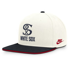 Chicago White Sox Cooperstown Pro Dri-FIT Snapback Hat Cream/Navy