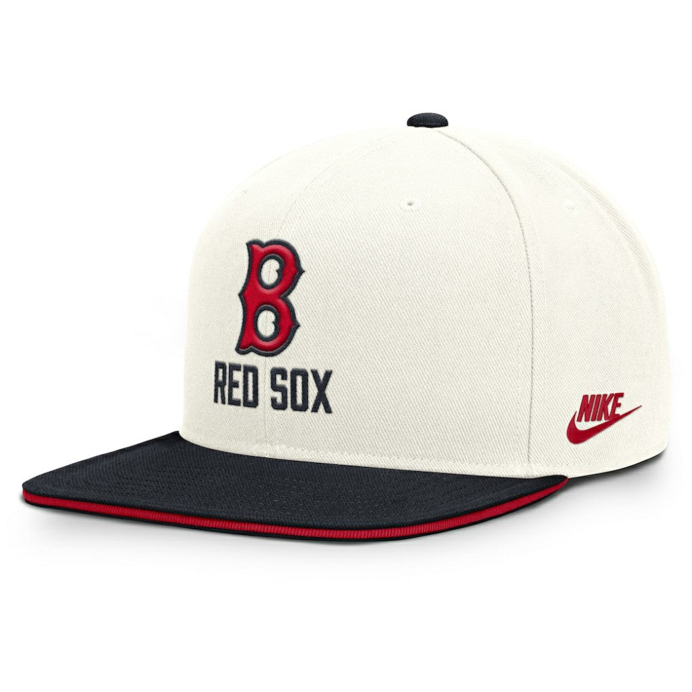 Boston Red Sox Cooperstown Pro Dri-FIT Snapback Hat Cream/Navy