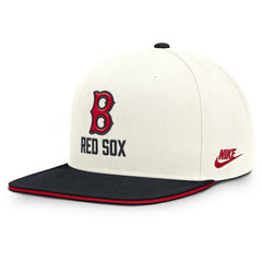 Boston Red Sox Cooperstown Pro Dri-FIT Snapback Hat Cream/Navy